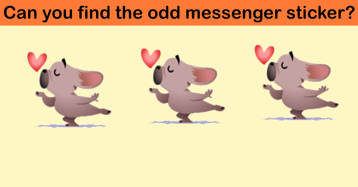 Can you find the odd messenger sticker